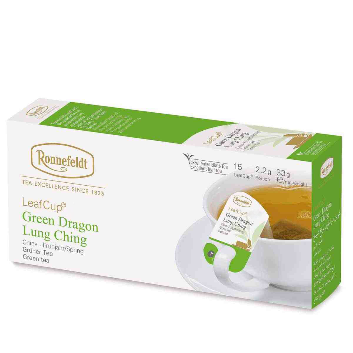 LeafCup® – Green Dragon Lung Ching by Ronnefeldt – Premium German Tea
