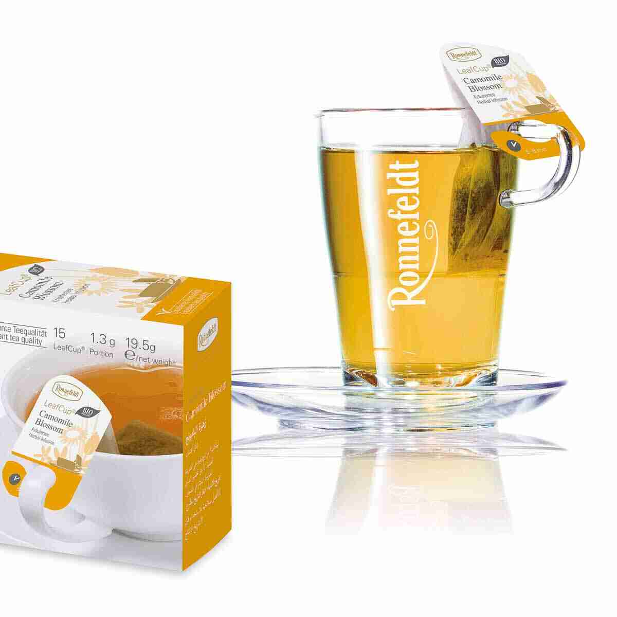 LeafCup® – Chamomile Blossom Bio by Ronnefeldt – Premium German Tea