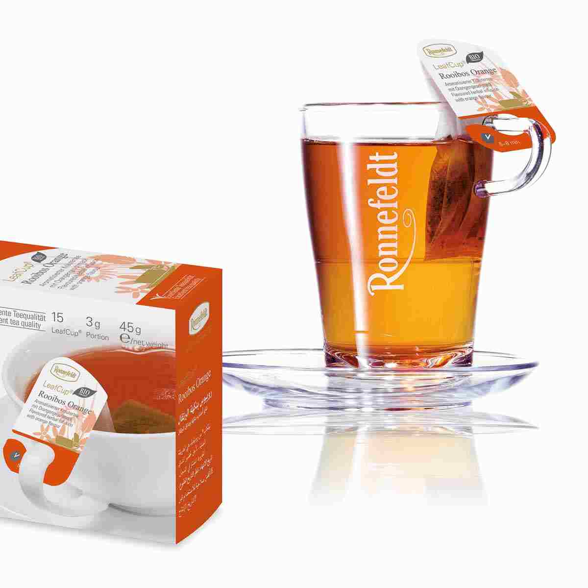 LeafCup® – Rooibos Orange Bio by Ronnefeldt – Premium German Tea