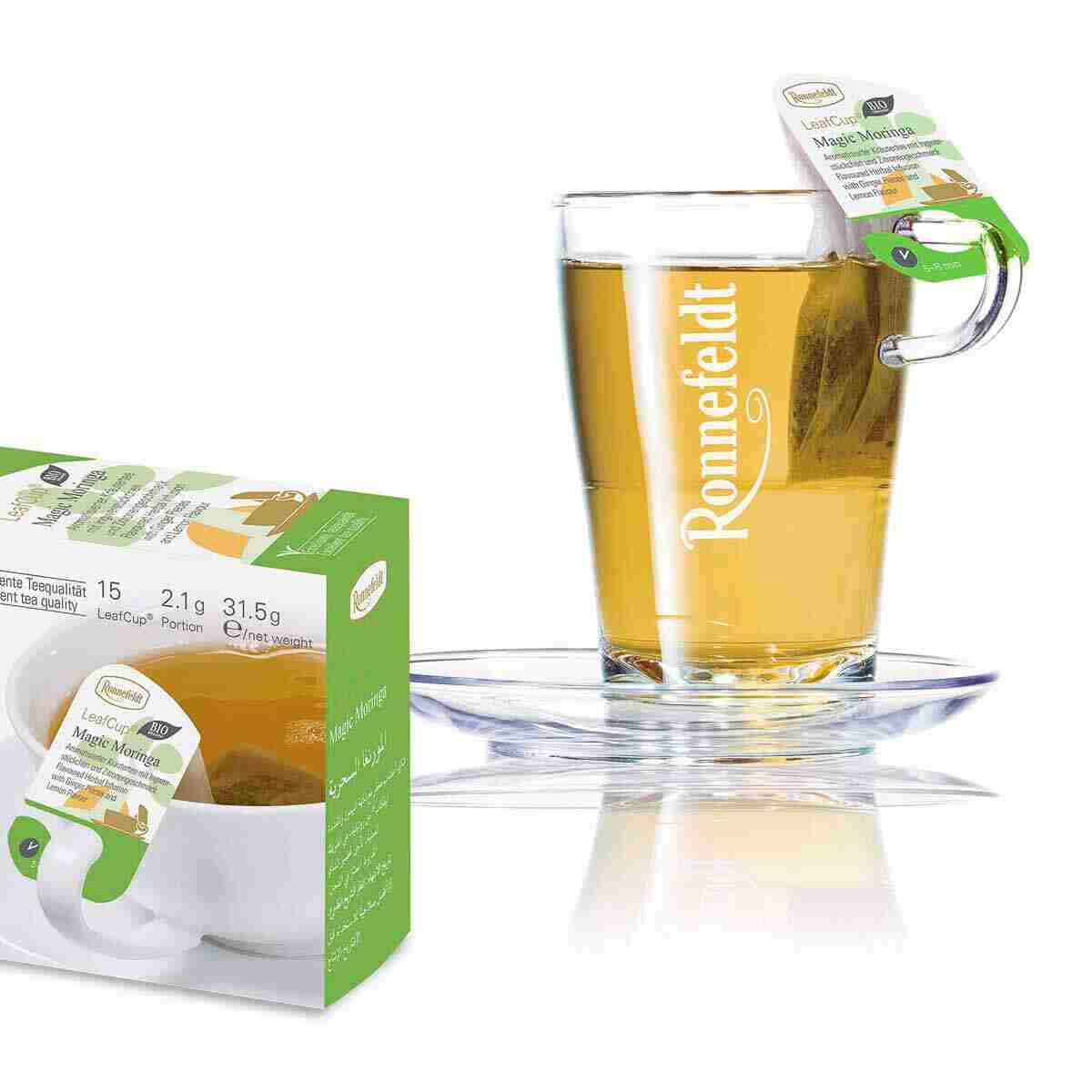 LeafCup® – Magic Moringa Bio by Ronnefeldt – Premium German Tea