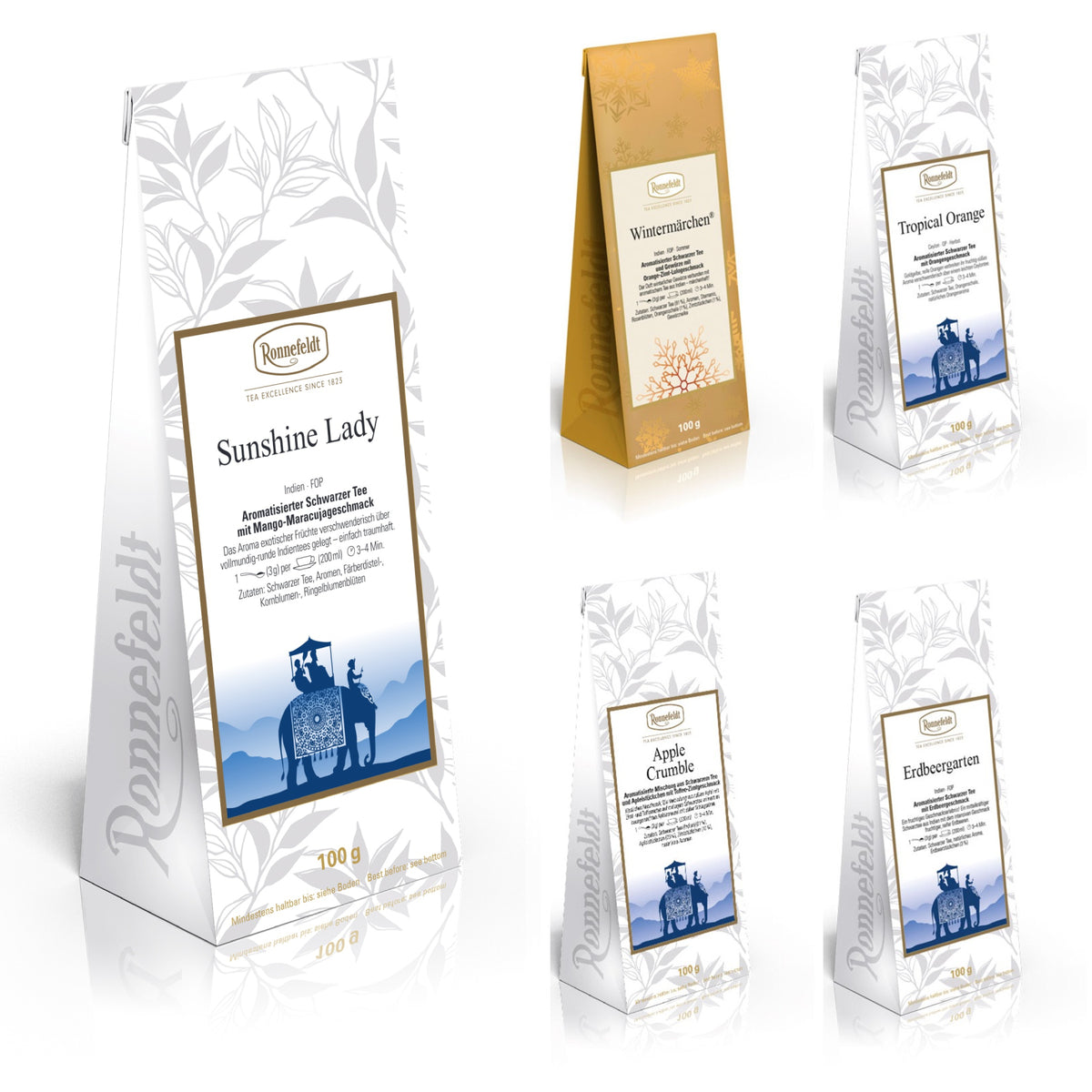 Sweet & Cozy Flavored Black Tea 5-Pack | Ronnefeldt USA