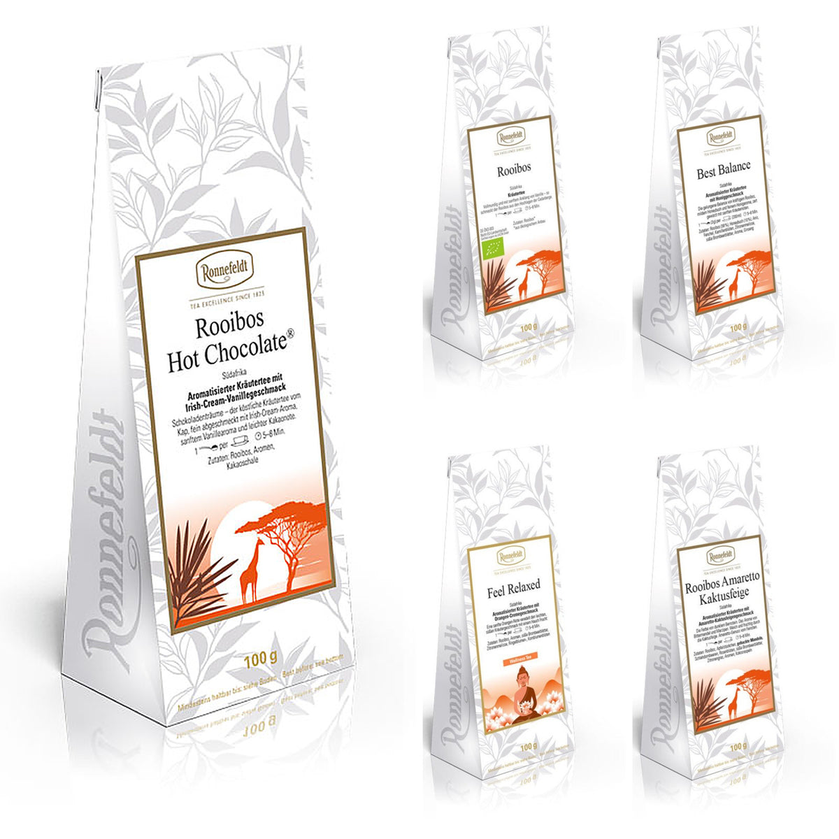 Relaxing Rooibos Tea 5-Pack Bundle | Ronnefeldt USA