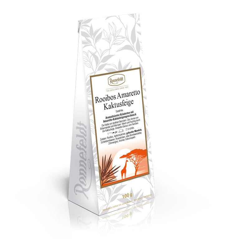 Classic Loose Leaf – Rooibos Amaretto with Prickly Pear by Ronnefeldt – Premium German Tea