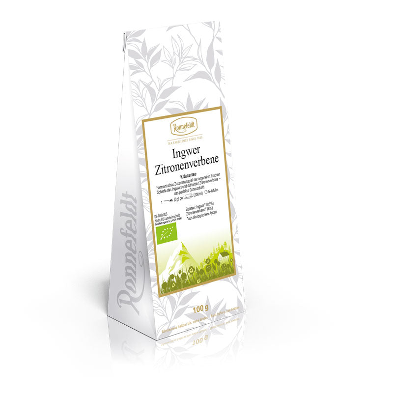 Classic Loose Leaf – Ginger Lemon Verbena Bio by Ronnefeldt – Premium German Tea