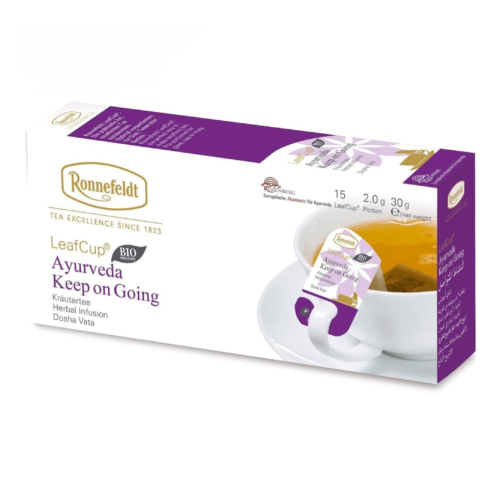 LeafCup® – Ayurveda Keep On Going Bio by Ronnefeldt – Premium German Tea