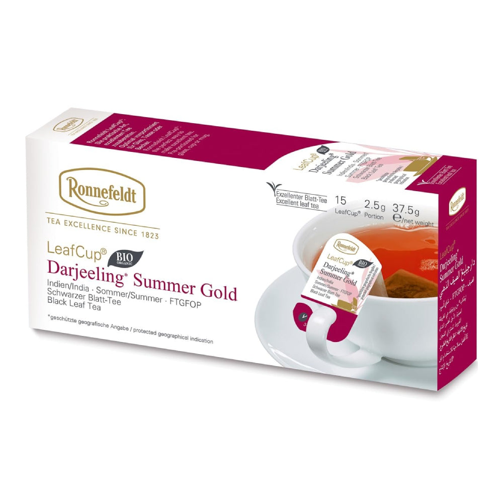 LeafCup® – Darjeeling Summer Gold Bio by Ronnefeldt – Premium German Tea