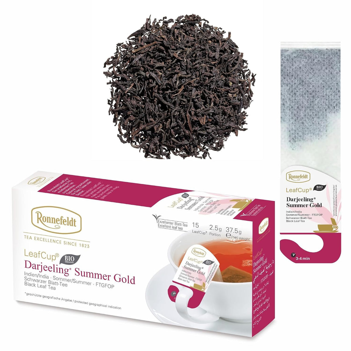 LeafCup® – Darjeeling Summer Gold Bio by Ronnefeldt – Premium German Tea