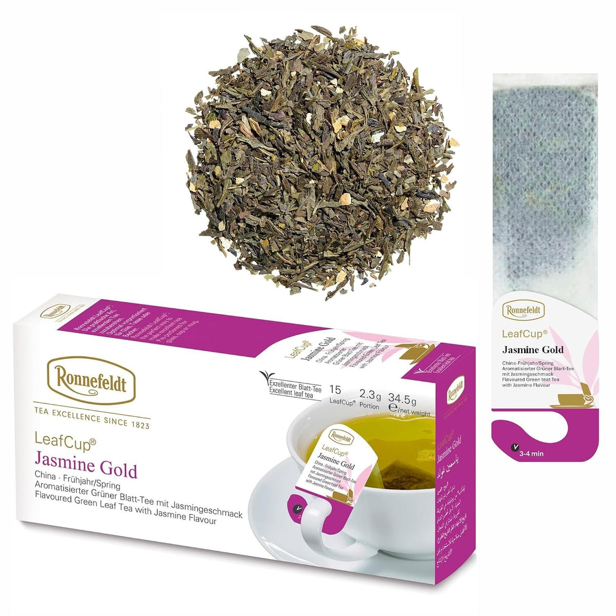 LeafCup® – Jasmine Gold by Ronnefeldt – Premium German Tea