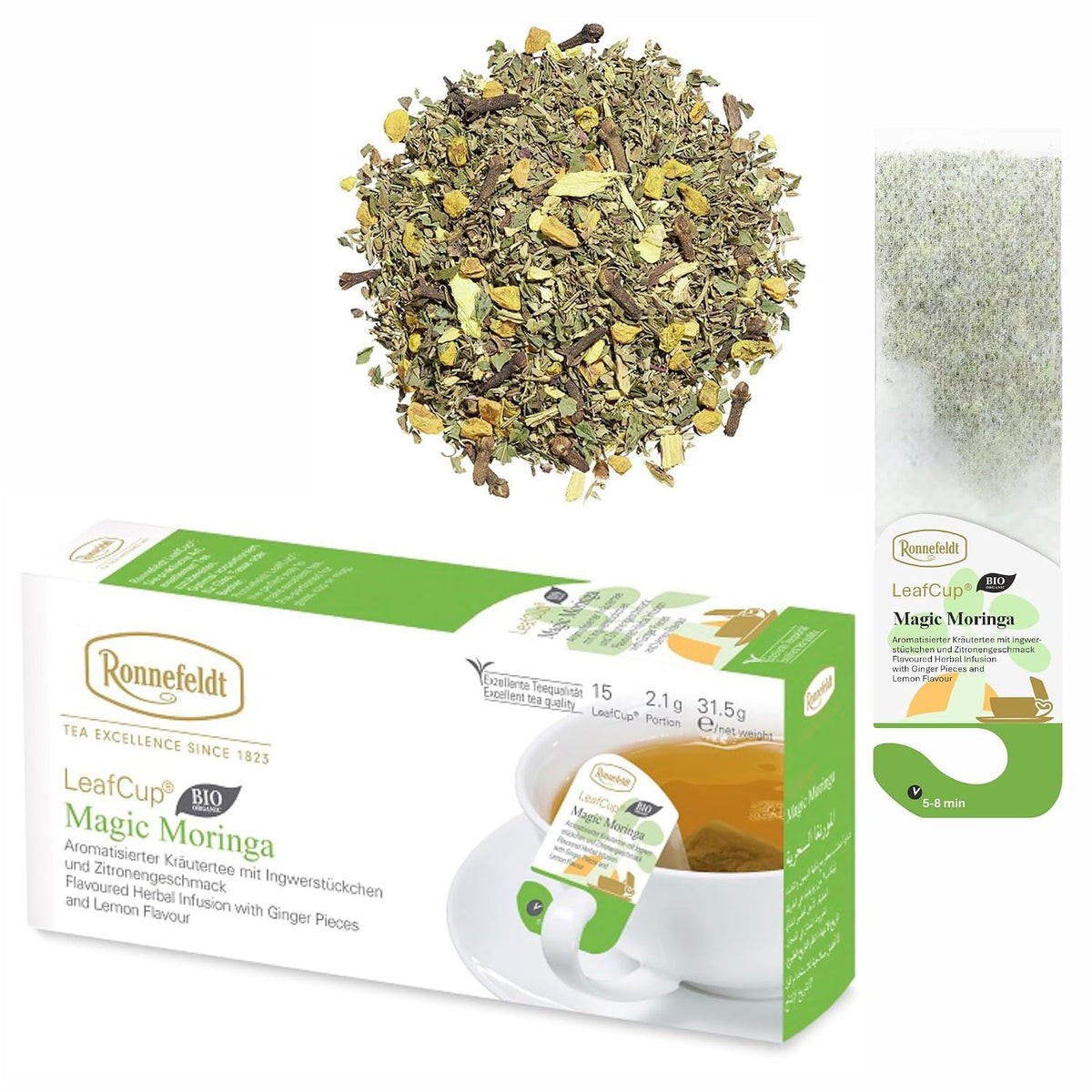 LeafCup® – Magic Moringa Bio by Ronnefeldt – Premium German Tea