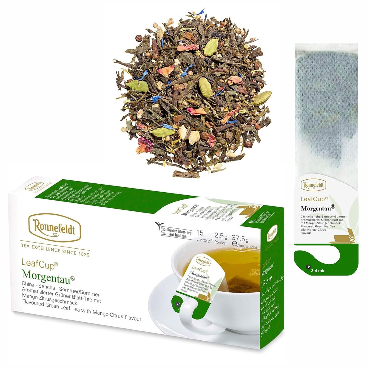 LeafCup® – Morgentau® by Ronnefeldt – Premium Green Tea