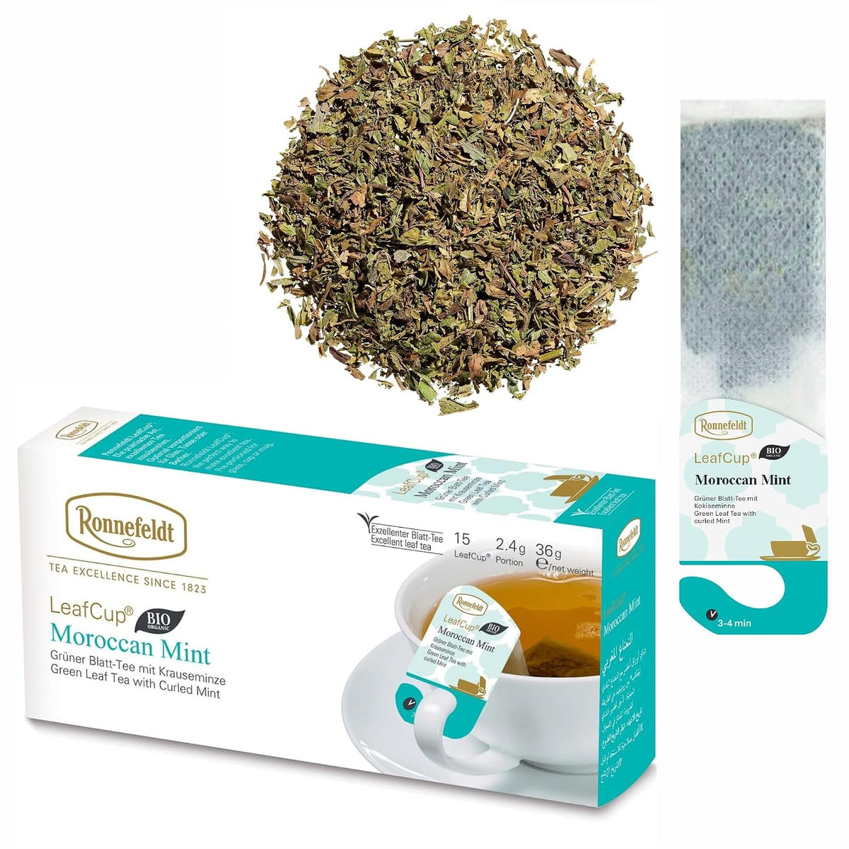 LeafCup® – Moroccan Mint Bio by Ronnefeldt – Premium German Tea