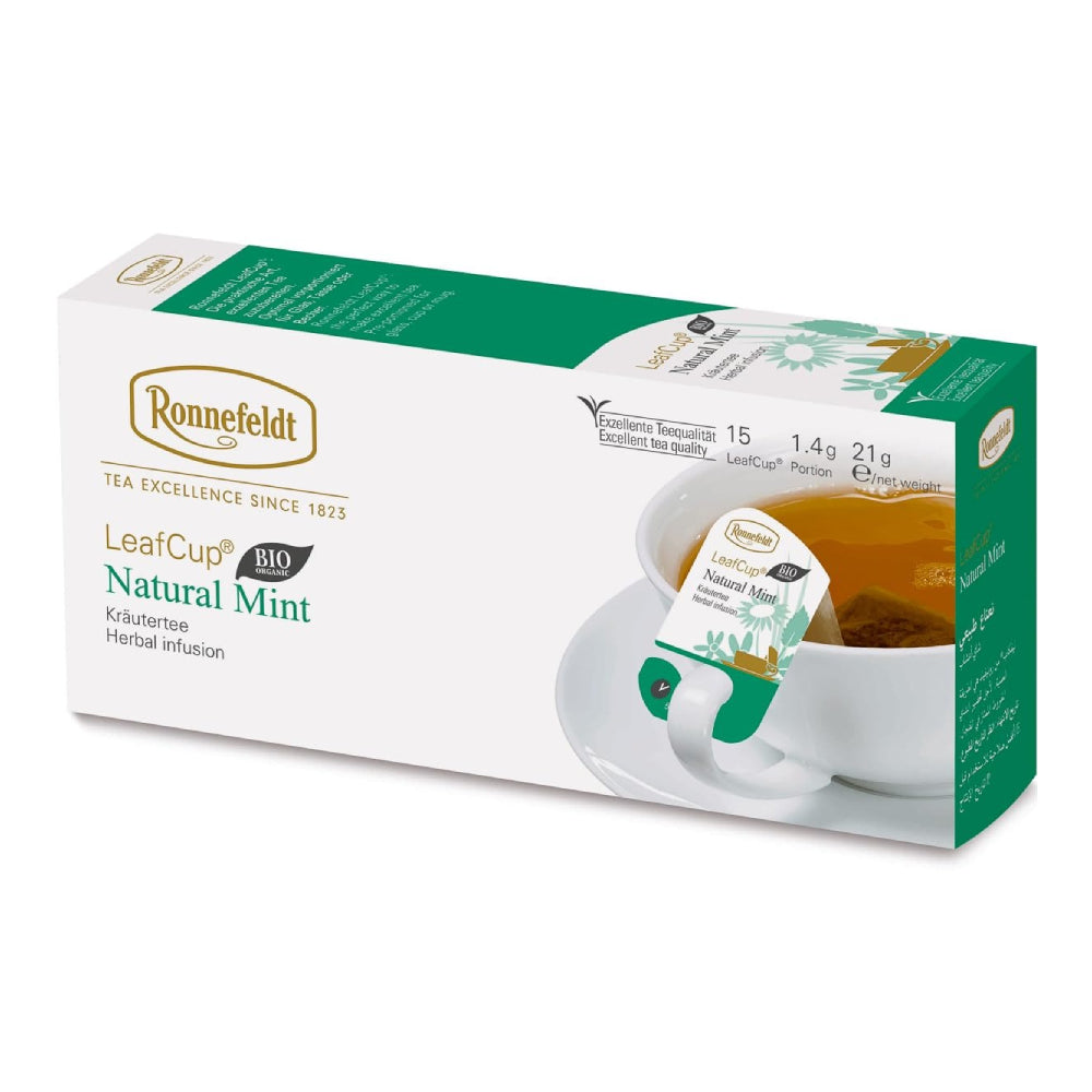 LeafCup® – Natural Mint Bio by Ronnefeldt – Premium German Tea