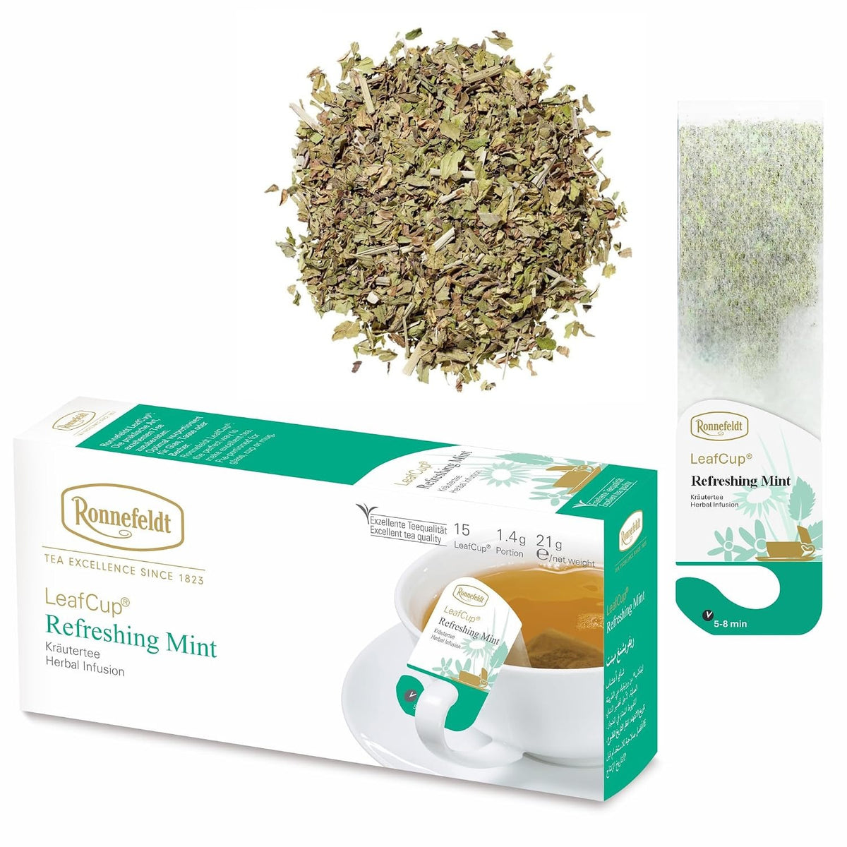 LeafCup® – Refreshing Mint by Ronnefeldt – Premium German Tea