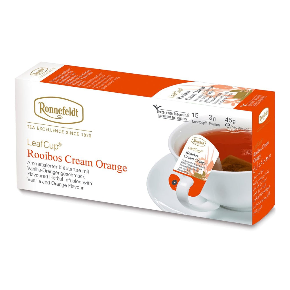 LeafCup® – Rooibos Cream Orange by Ronnefeldt – Premium German Tea