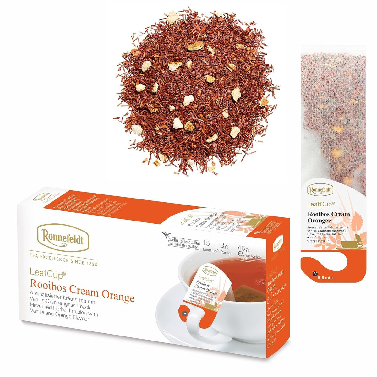 LeafCup® – Rooibos Cream Orange by Ronnefeldt – Premium German Tea