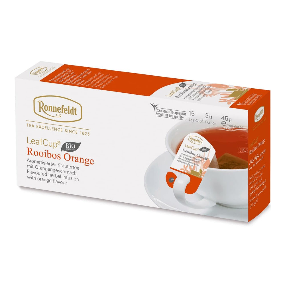 LeafCup® – Rooibos Orange Bio by Ronnefeldt – Premium German Tea