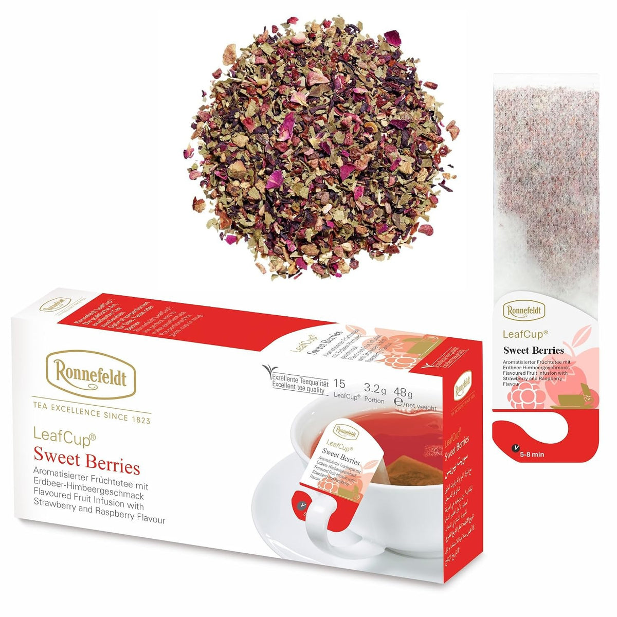 LeafCup® – Sweet Berries by Ronnefeldt – Premium German Tea