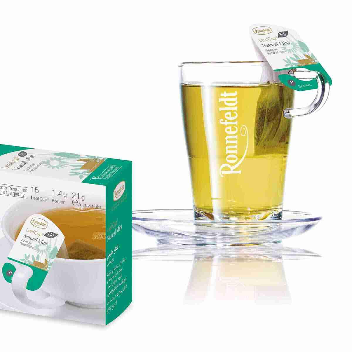 LeafCup® – Natural Mint by Ronnefeldt – Premium German Tea