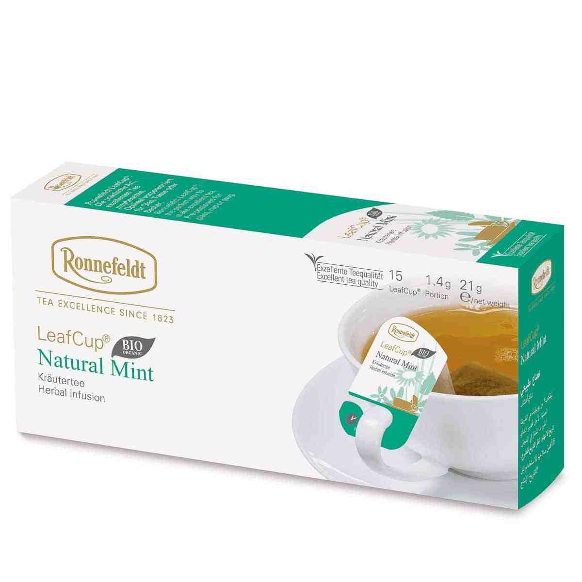 LeafCup® – Natural Mint by Ronnefeldt – Premium German Tea